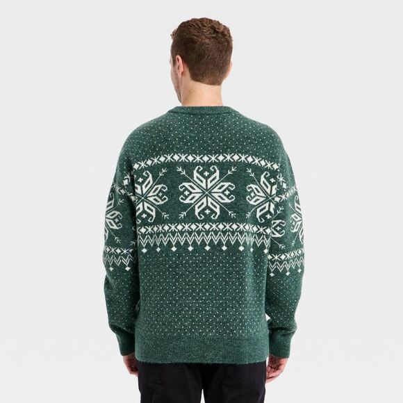 Goodfellow & Co - Men's Fair Isle Sweater - Goodfellow & Co Green L Green - Picture 2 of 3
